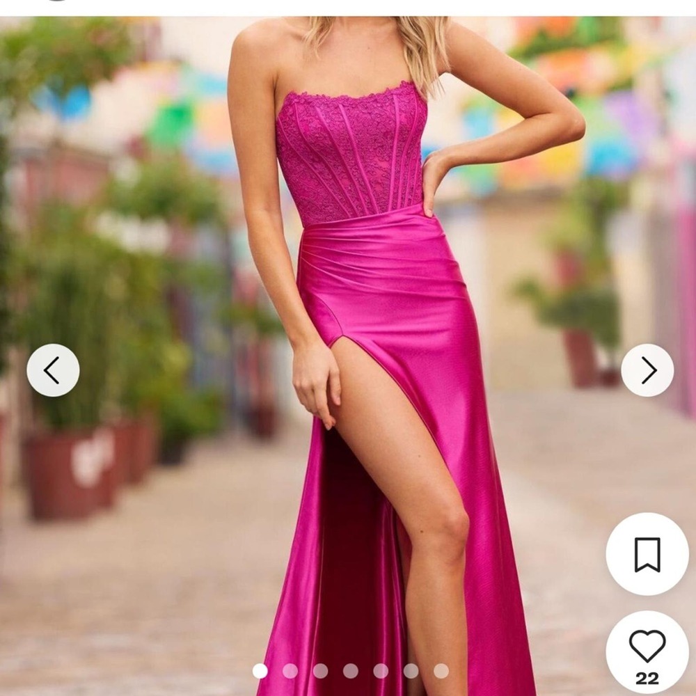 Sherry Hill fushia prom dress size 8